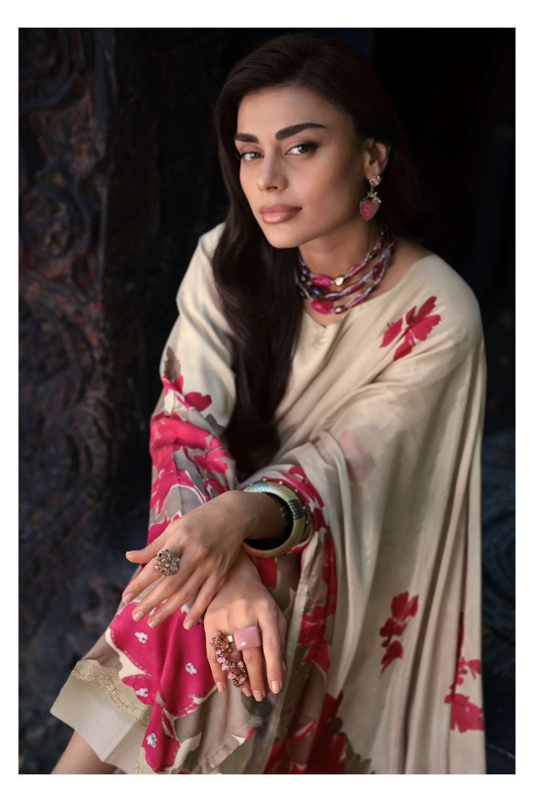 VARSHA FASHION ARCADIA THREAD HANDWORK VISCOSE MUSLIN SALWER KAMEEZ BEST RATE DEALER 