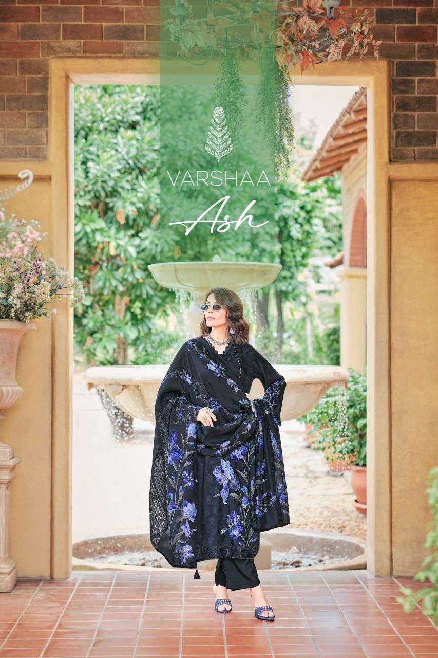 VARSHA FASHION ASH VISCOSE SELF EMBROIDERY HANDWORK SALWER KAMEEZ BEST RATE 2026