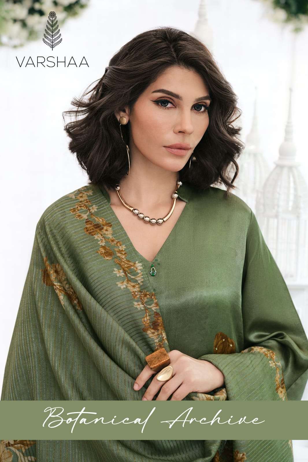 VARSHA FASHION BOTANICAL ARCHIVE FANCY LADIES SUIT WHOLESALER BEST RATE DEALER 