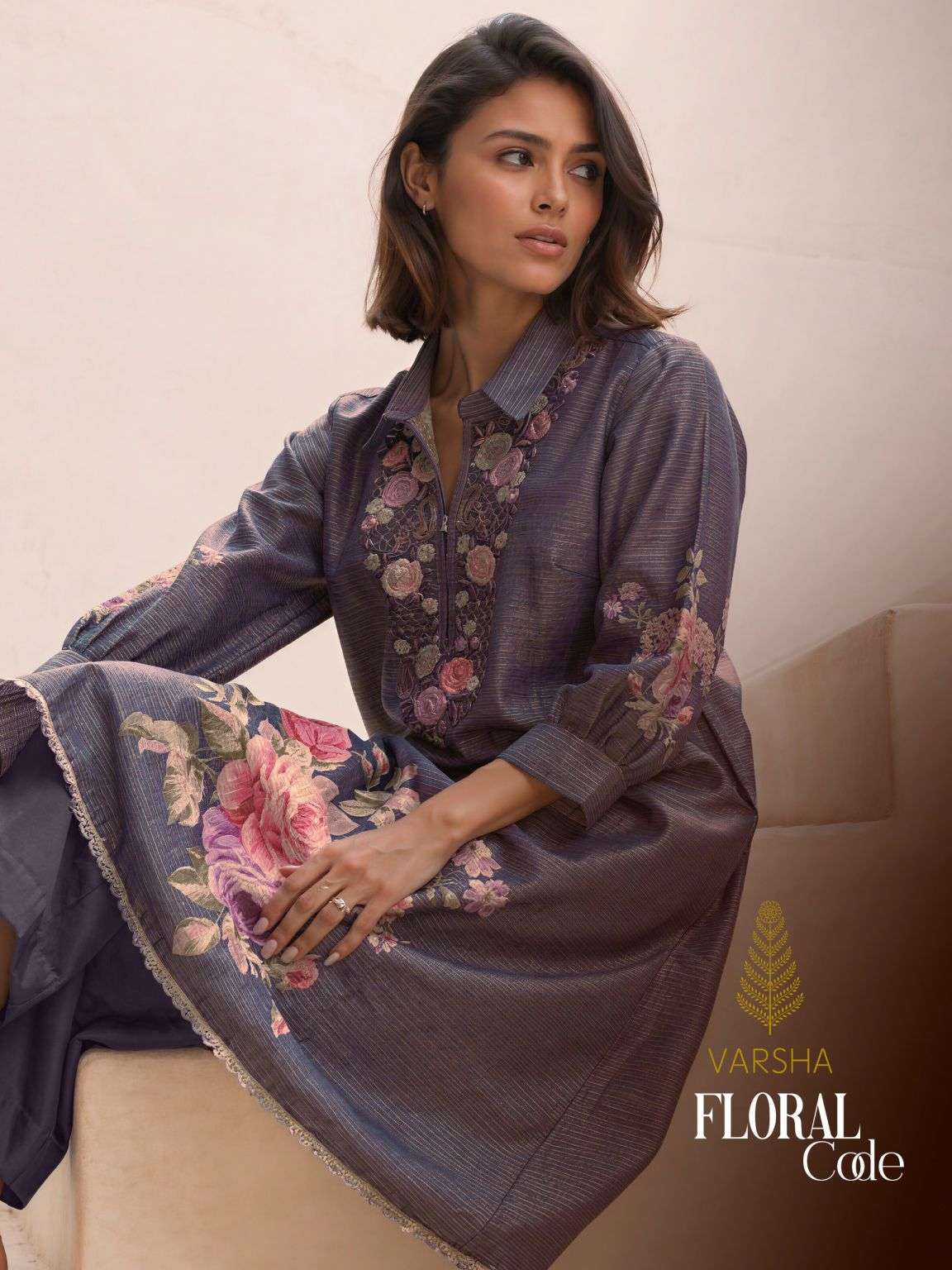 VARSHA FASHION FLORAL CODE VISCOSE WOVEN PRINTED SALWER KAMEEZ BEST RATE 