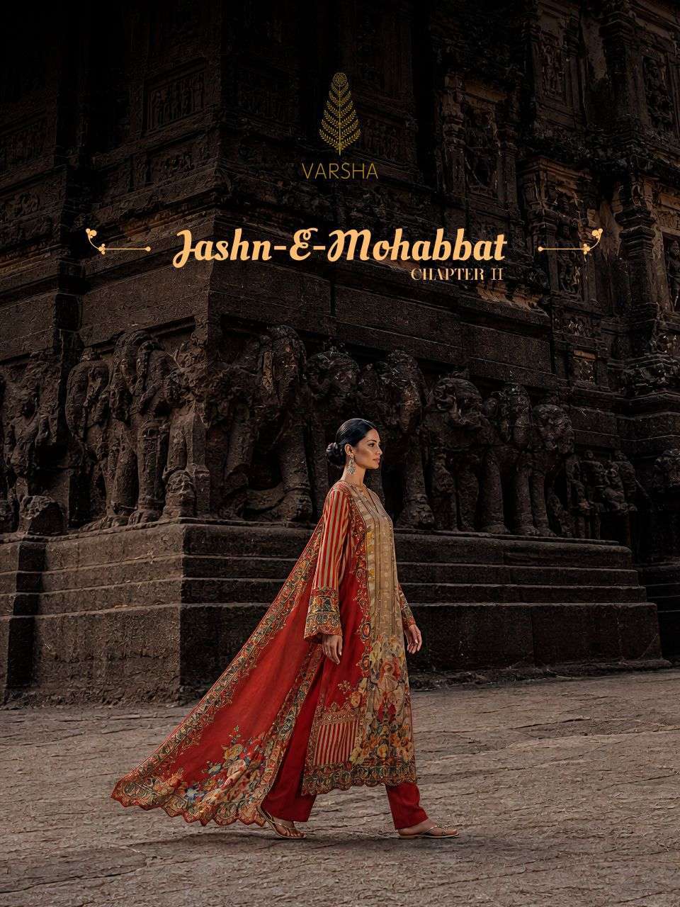 VARSHA FASHION JASHN E MOHABBAT 2 VISCOSE MUSLIN SALWER KAMEEZ BEST RATE WHOLESALER 