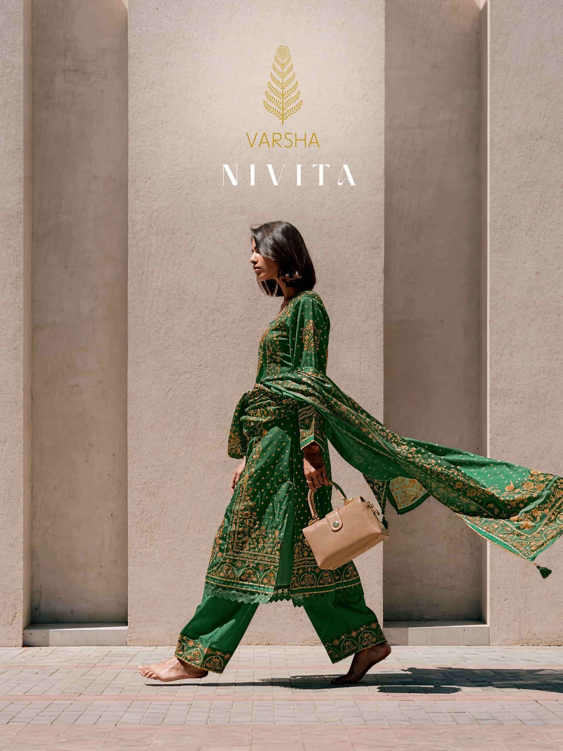 VARSHA FASHION NIVITA VISCOSE MUSLIN LADIES SUIT WHOLESALER BEST RATE DEALER 