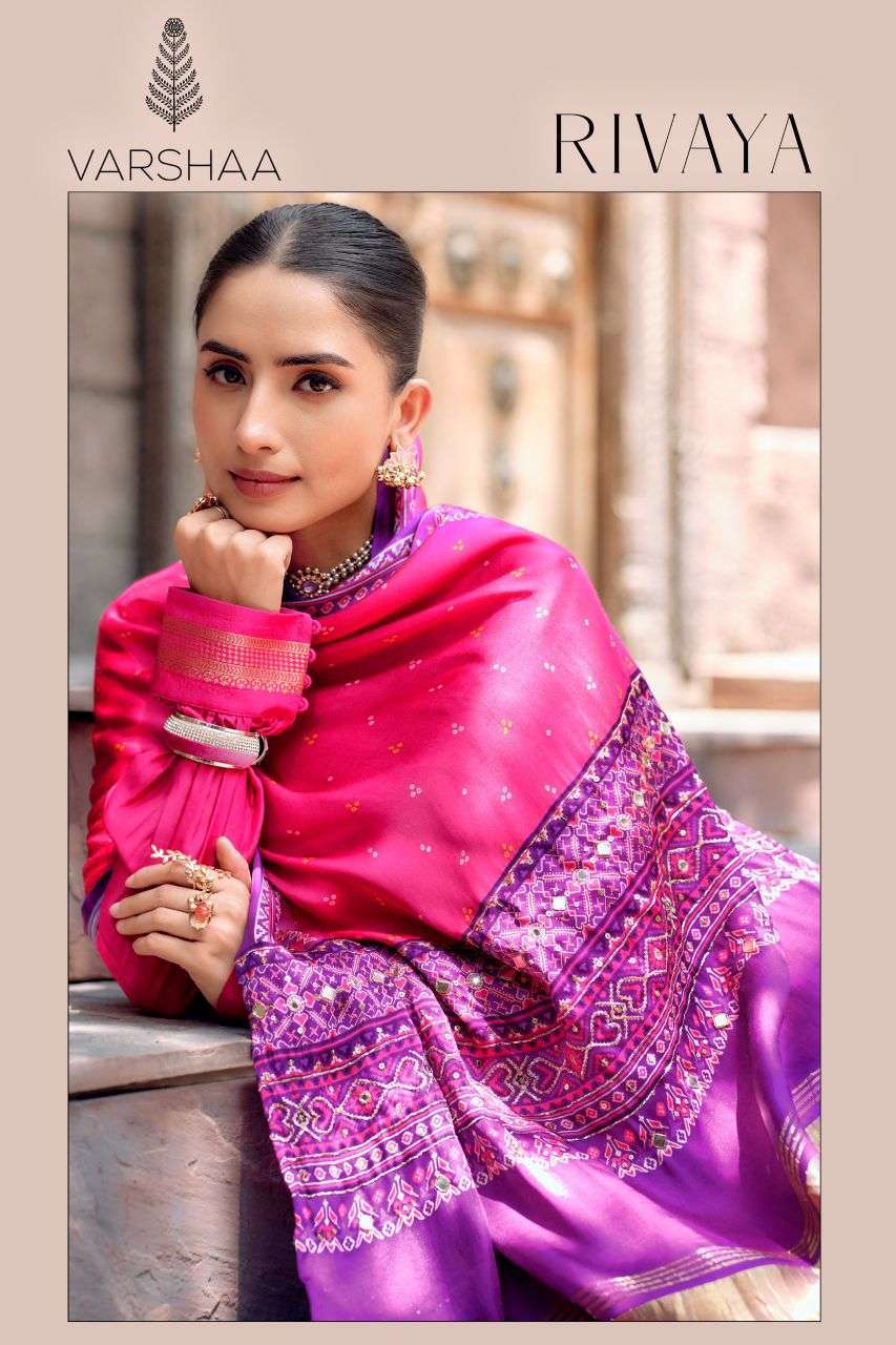 VARSHA FASHION RIVAYA VISCOSE WOVEN HANDWORK SALWER KAMEEZ BEST PRICE 