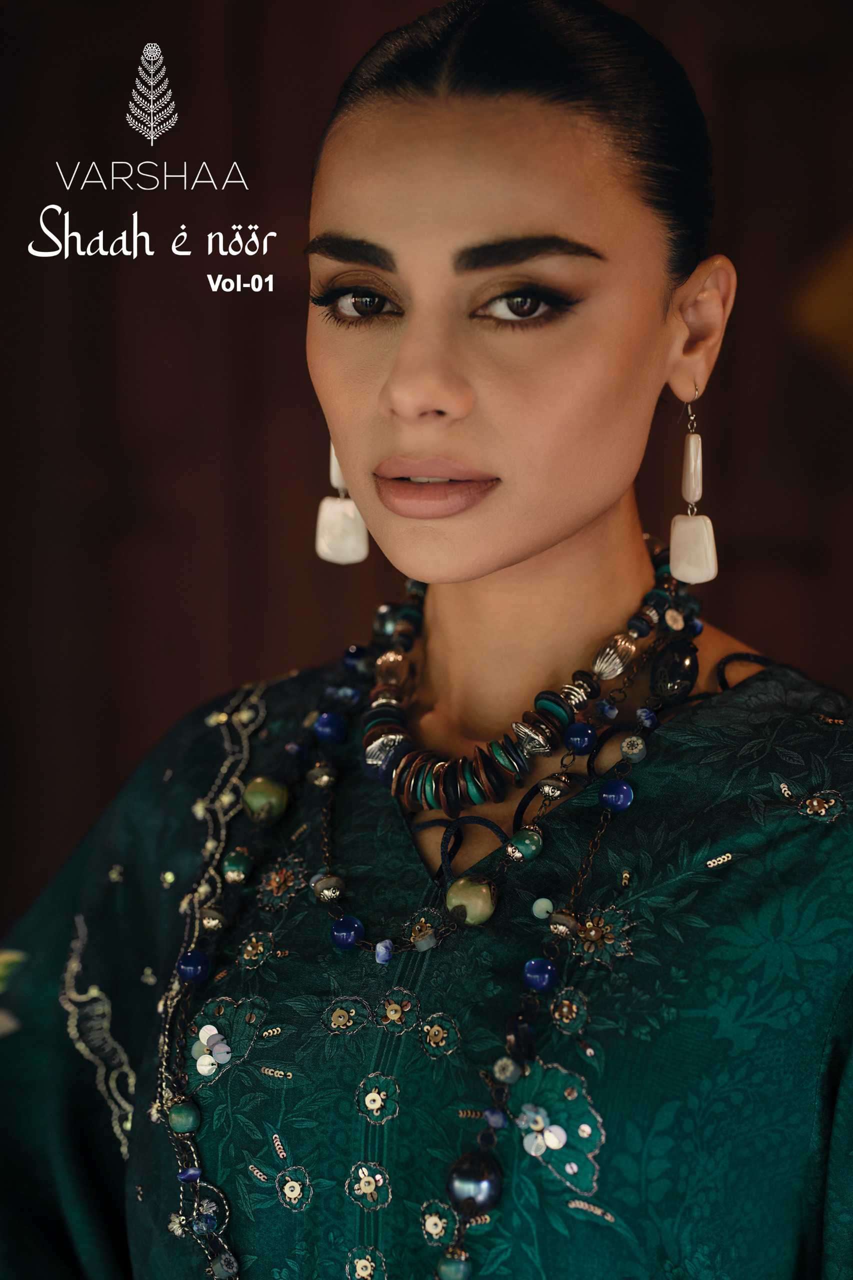 VARSHA FASHION SHAAH E NOOR VOL 1 VISCOSE MUSLIN PRINTED SALWER KAMEEZ BEST RATE 