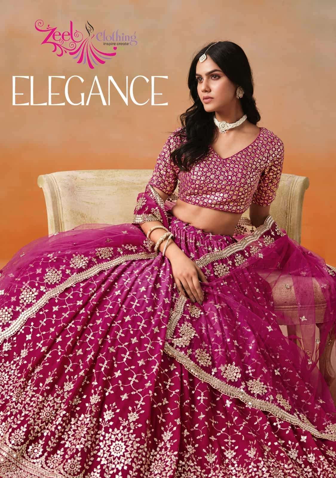 ZEEL CLOTHING 7086 COLORS GEORGETTE DESIGNER LEHNGA SUIT WHOLESALER 2026