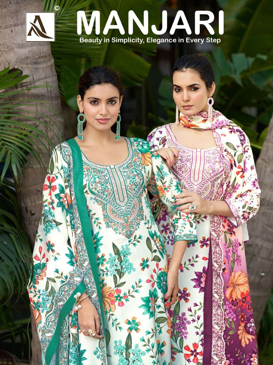 Alok Suit Manjari Viscose Pashmina Salwar Suit Wholesale Catalogue