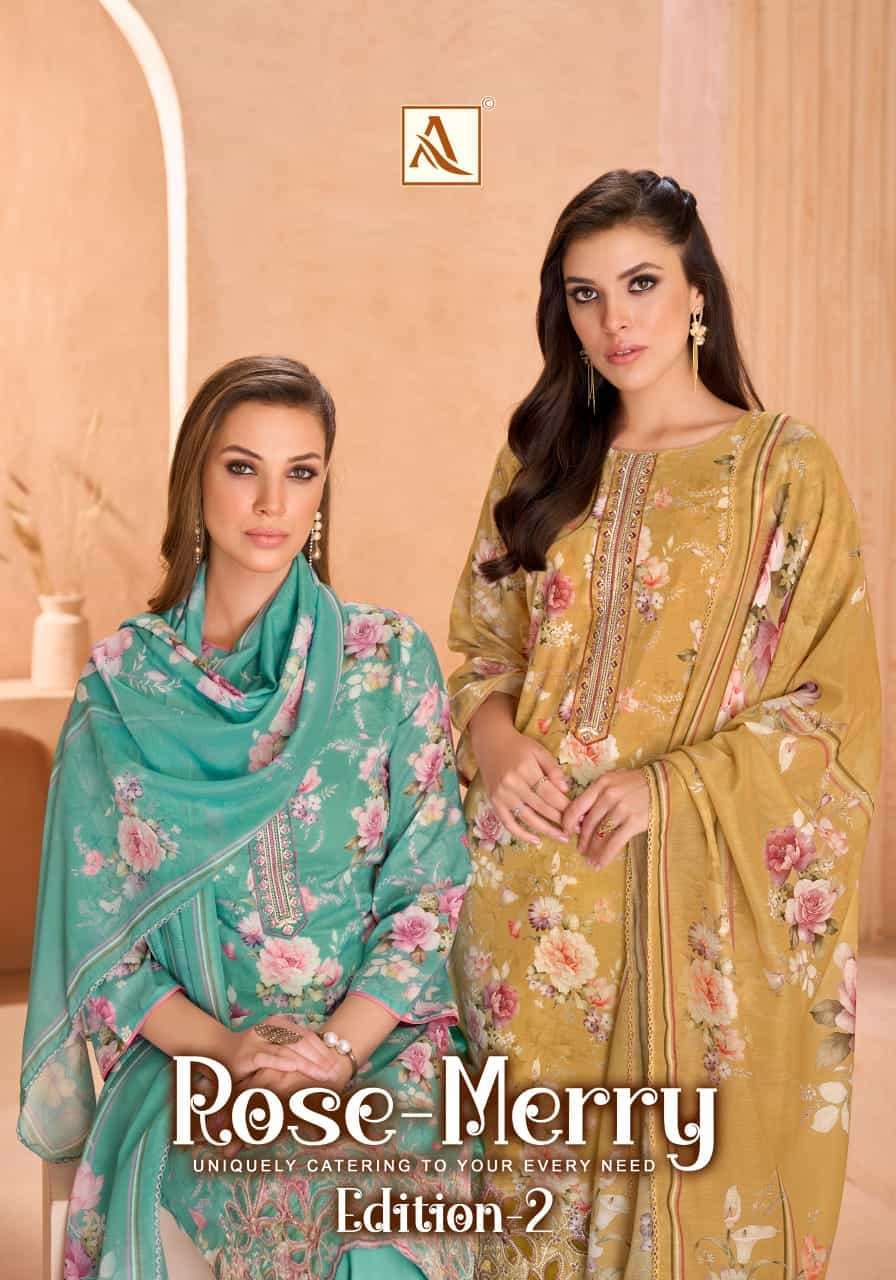 Alok Suit Rose Merry Vol-2 Cotton Digital Printed Collection