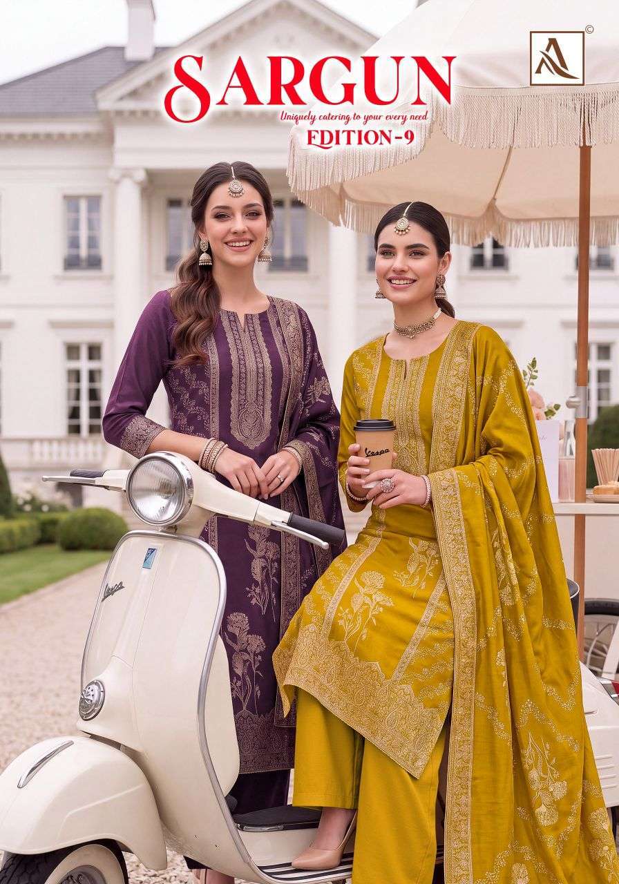 Alok Suit Sargun Vol-4 Viscose Muslin Wholesale Catalogue