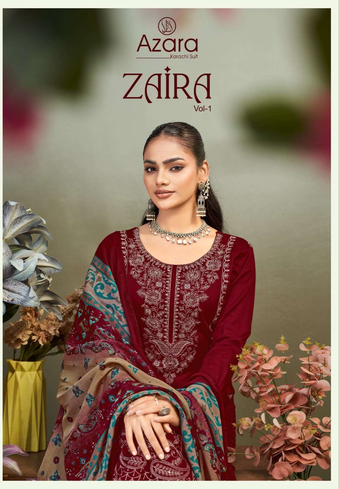 Azara Zaira Zam Cotton Pakistani Collection