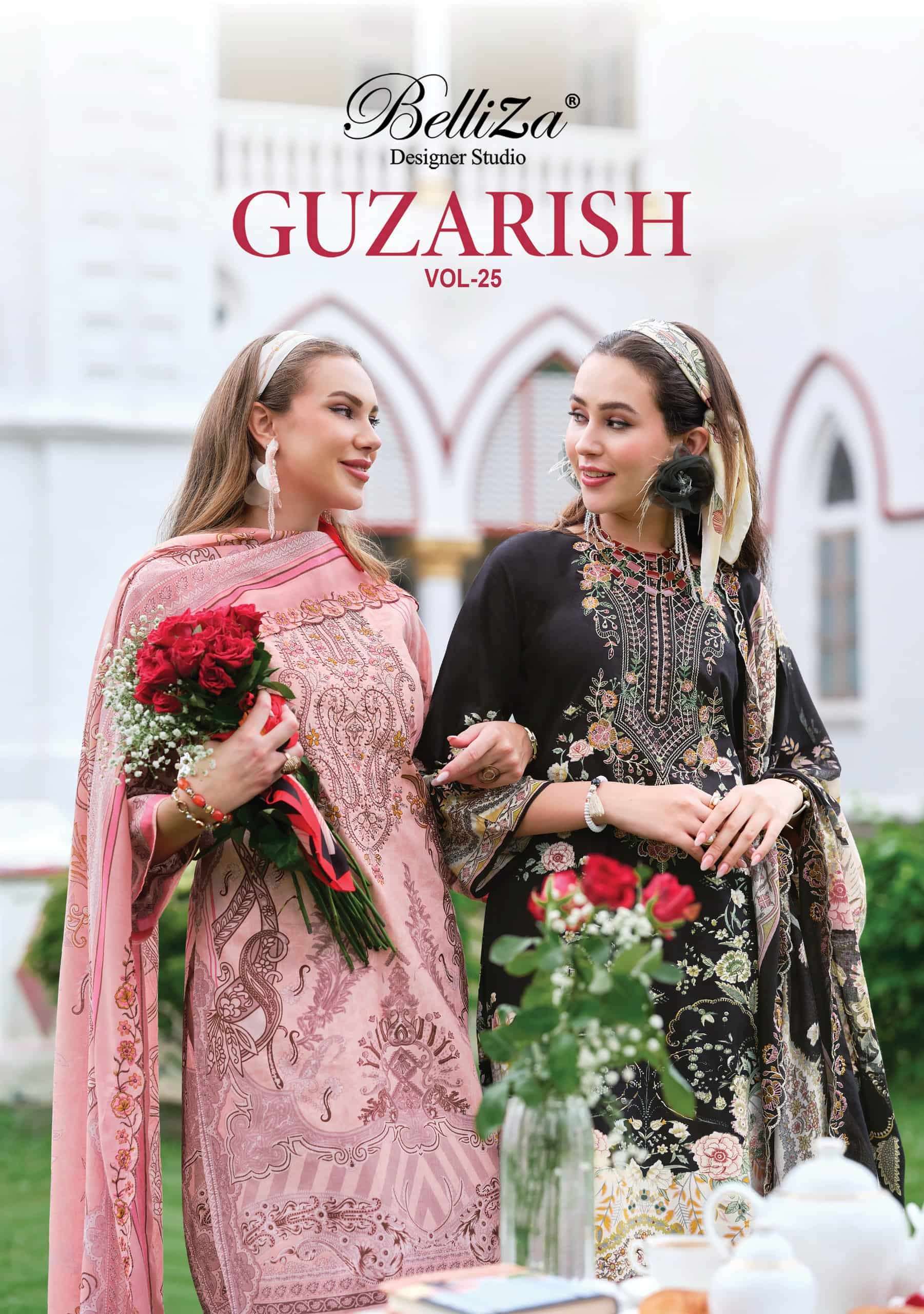 Belliza Guzarish Vol 25 Designer Cotton Suit Collection Wholesale
