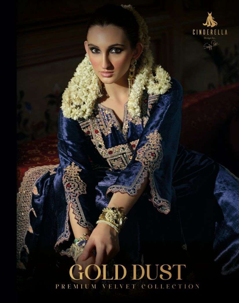 Cinderella Gold Dust Premium Velvet Collection Wholesale Catalogue