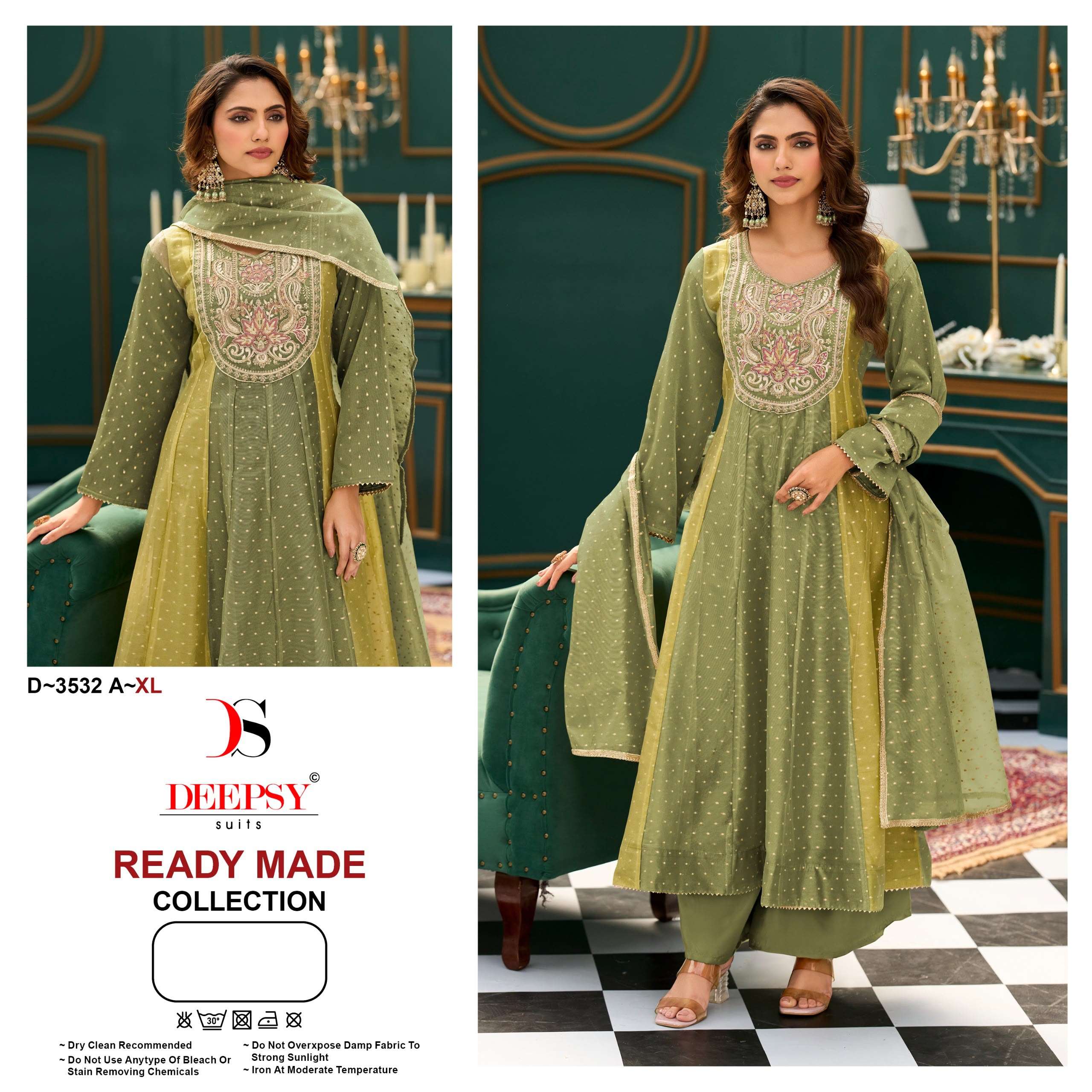 Deepsy 3532 Anarkali Readymade Suit Wholesale Catalogue