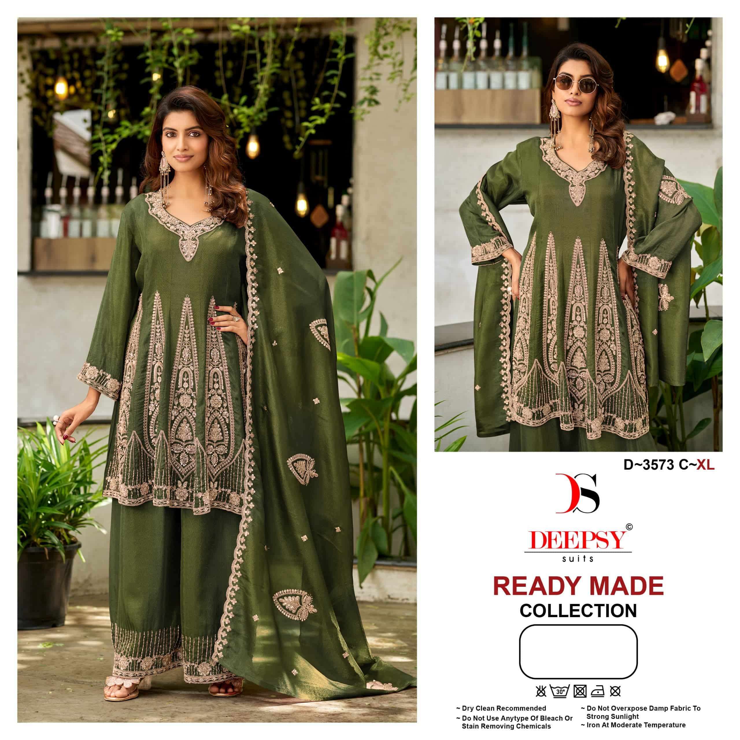 Deepsy D 3573 Partywear Peplum Readymade Collection