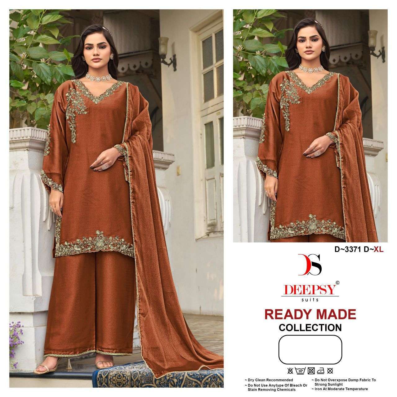 Deepsy Suit 3371 Readymade Moss Fabric - Original Deepsy Suits Wholesale Catalog - Premium Moss Readymade Collection