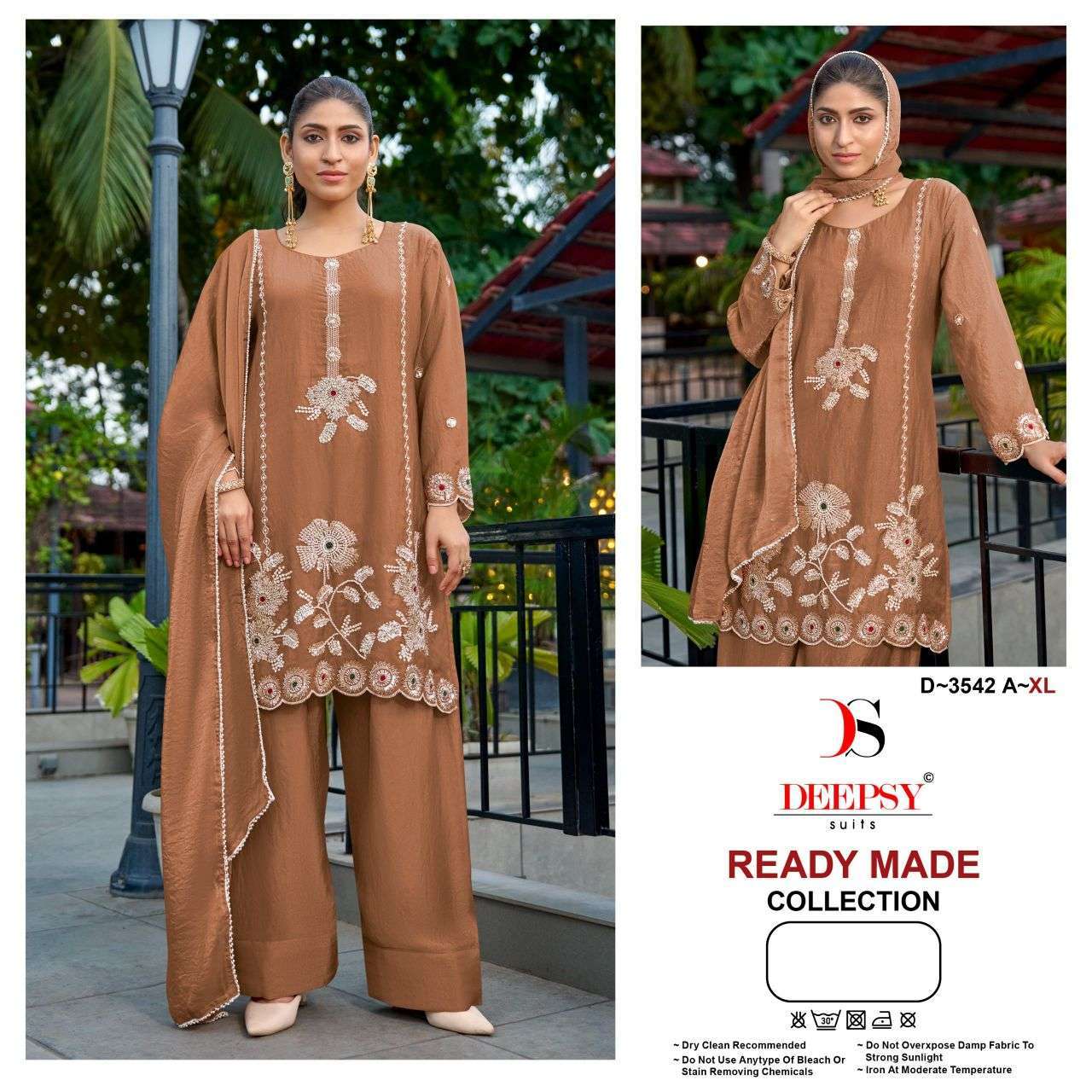 Deepsy Suit 3542 Moss Silk Readymade