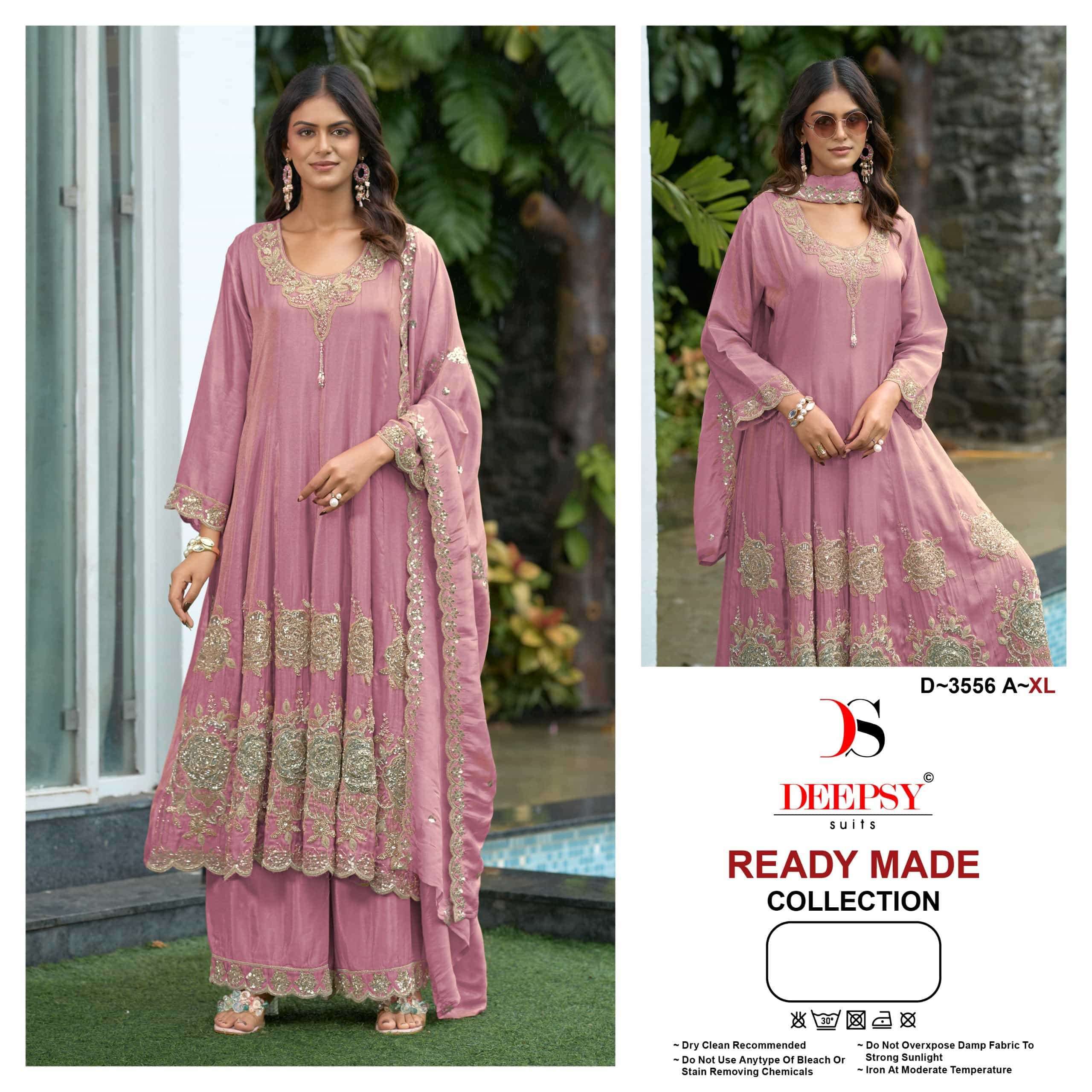 Deepsy Suit 3556 Viscose Tissue Anarkali Collection
