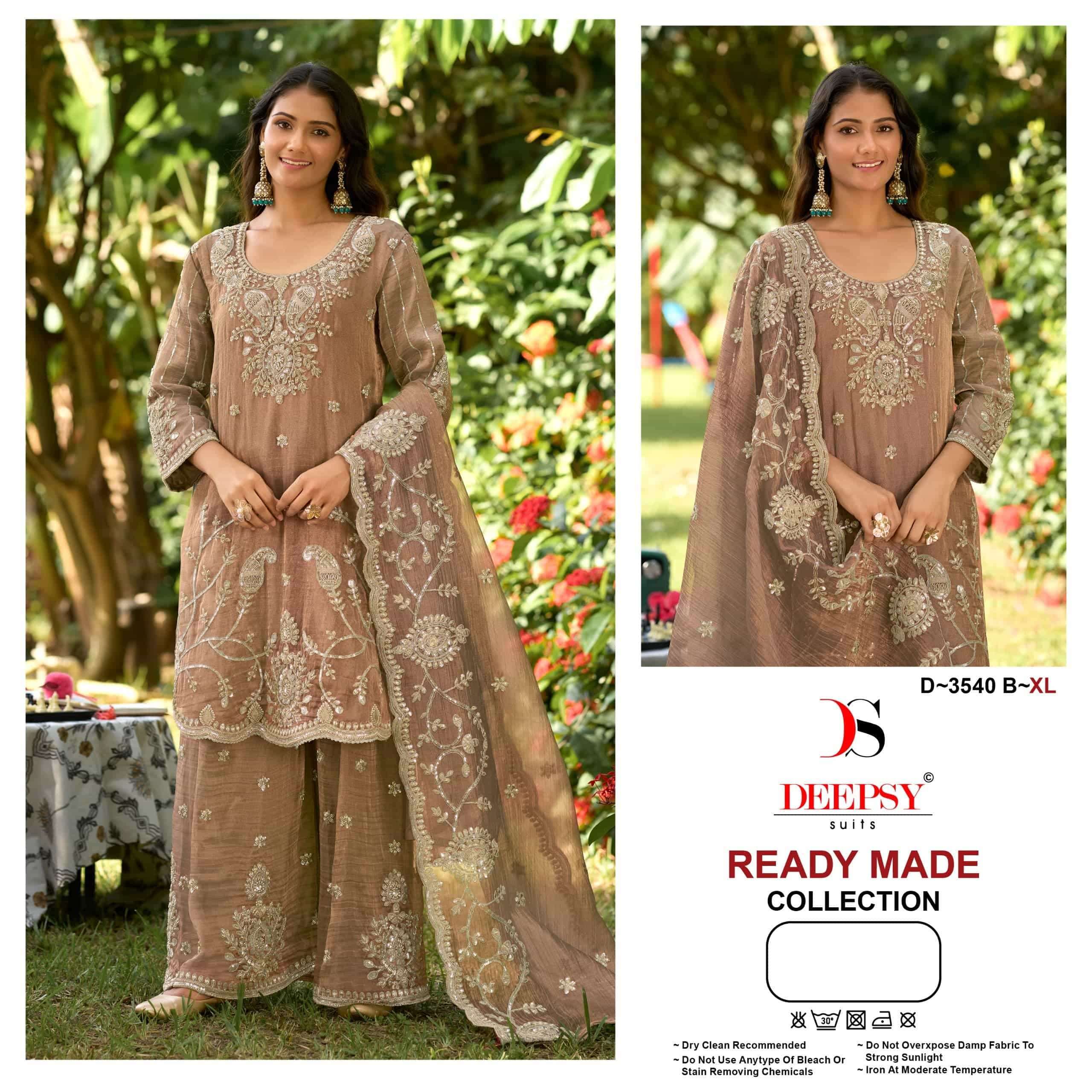 Deepsy Suit D.No 3540 Salsa Silk Beads Work Collection