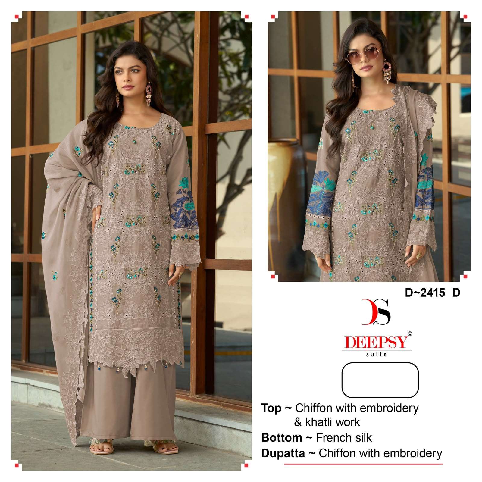 Deepsy Suits 2415 Chiffon Fabric Collection