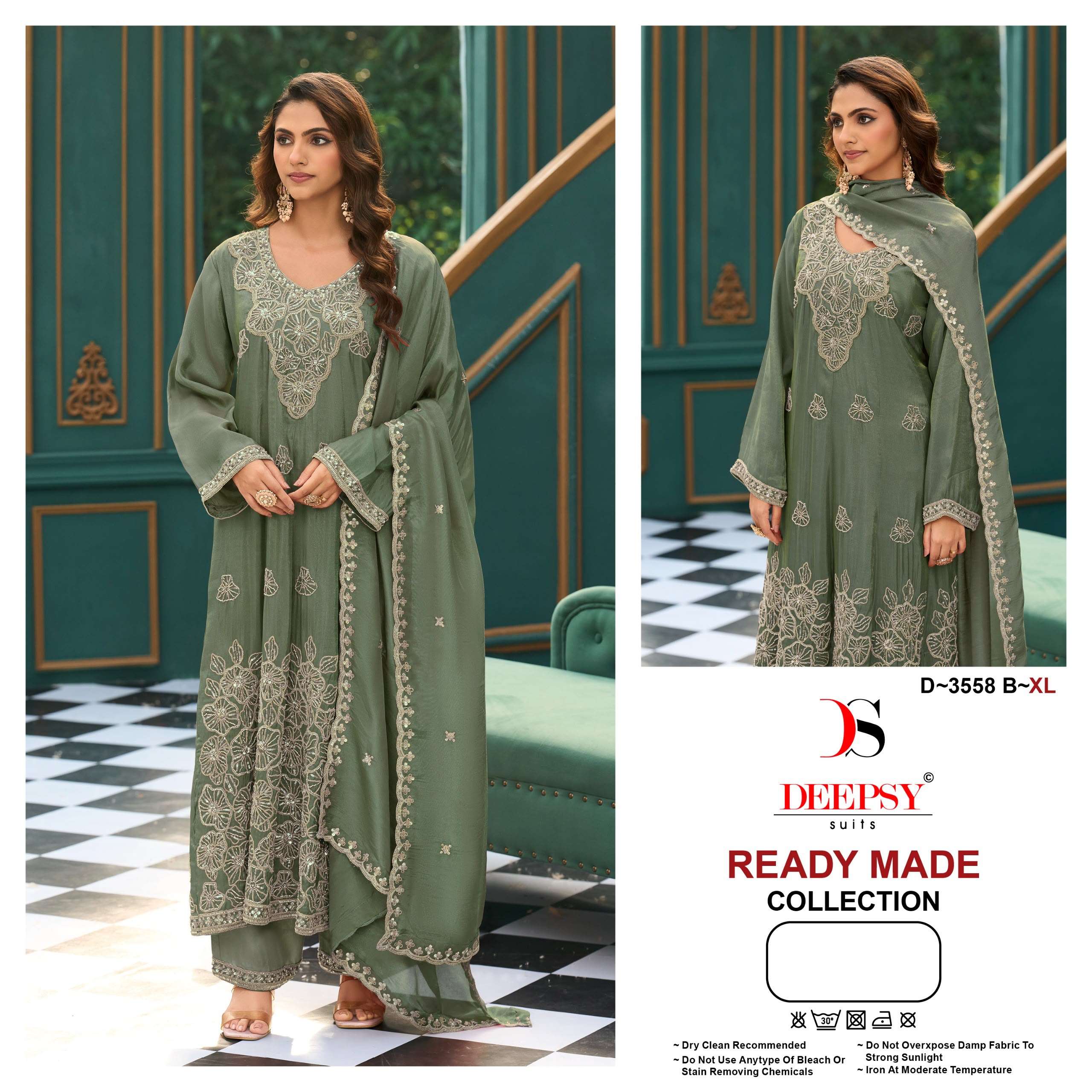 Deepsy Suits D-3558 Anarkali Readymade Wholesale Catalogue
