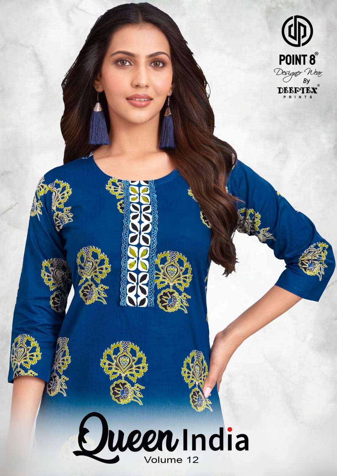 Deeptex Queen India Vol 12 - Cotton Kurti With Pant Collection