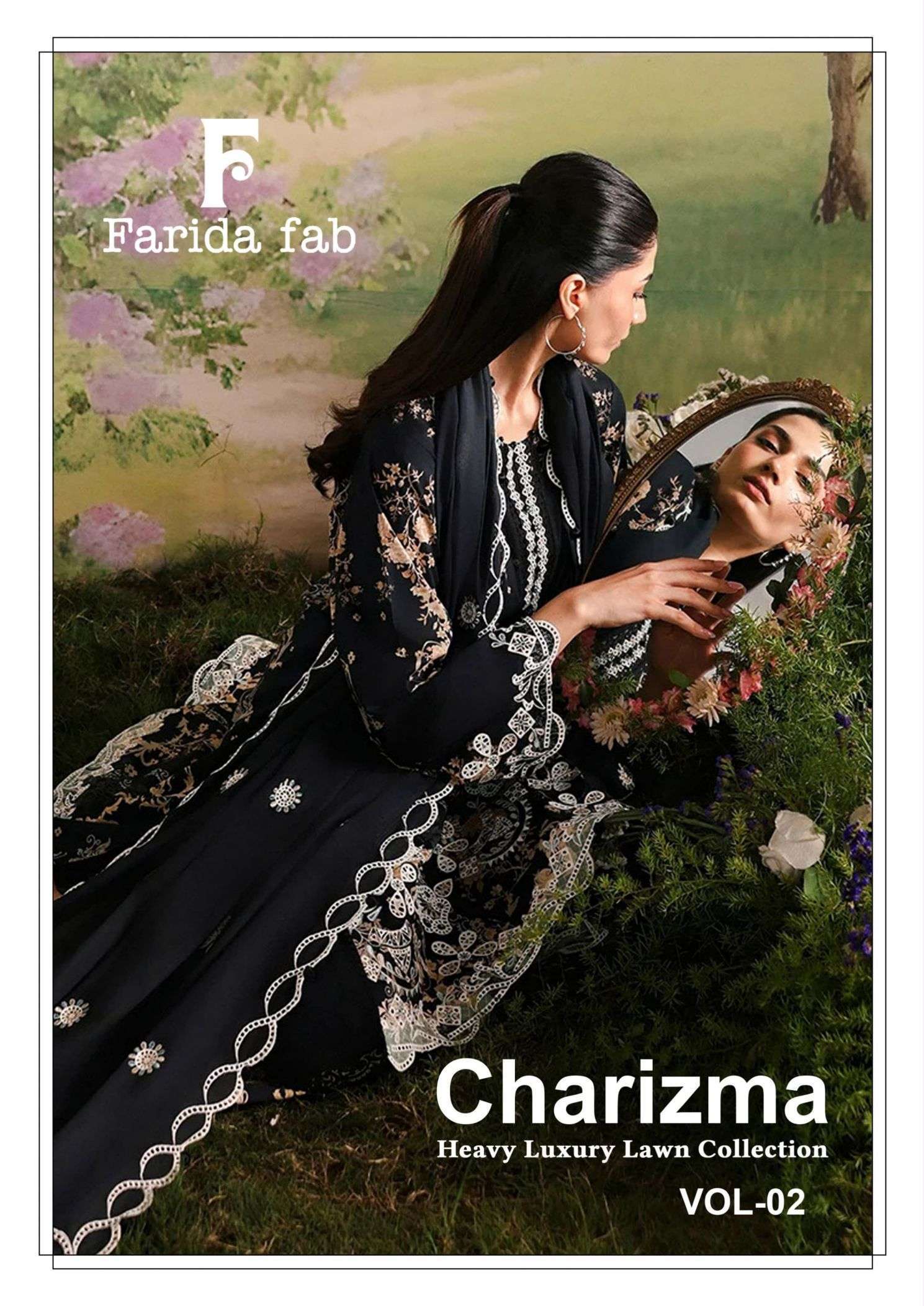 Farida Fab Charizma Vol 2 Karachi Cotton Dress Material Wholesale - 6 Pcs - Rate 395