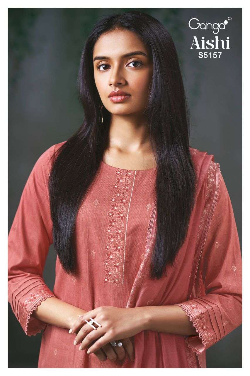 GANGA AISHI 5157 HANDWORK DESIGNER SALWER KAMEEZ BEST RATE