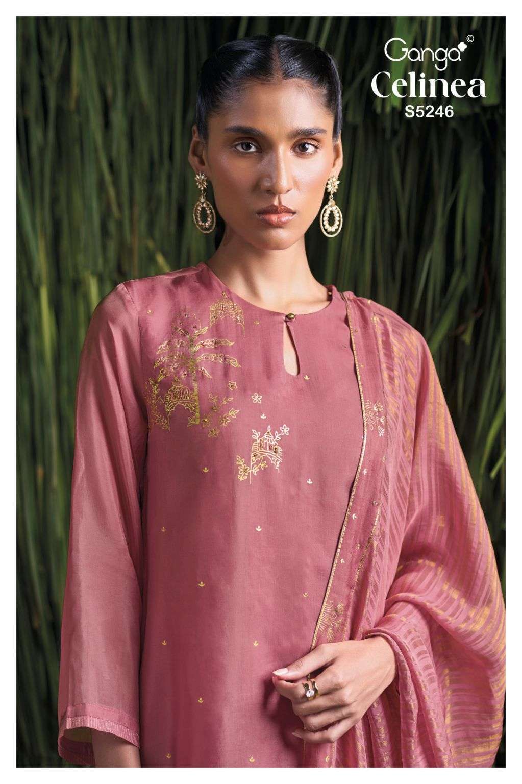 Ganga Celinea 5246 Premium Cotton Silk Salwar Kameez Wholesale Collection