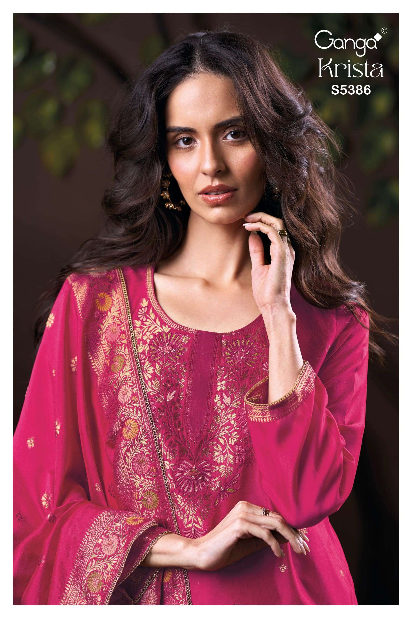 Ganga Fashion Krista 5386 Woven Silk Collection