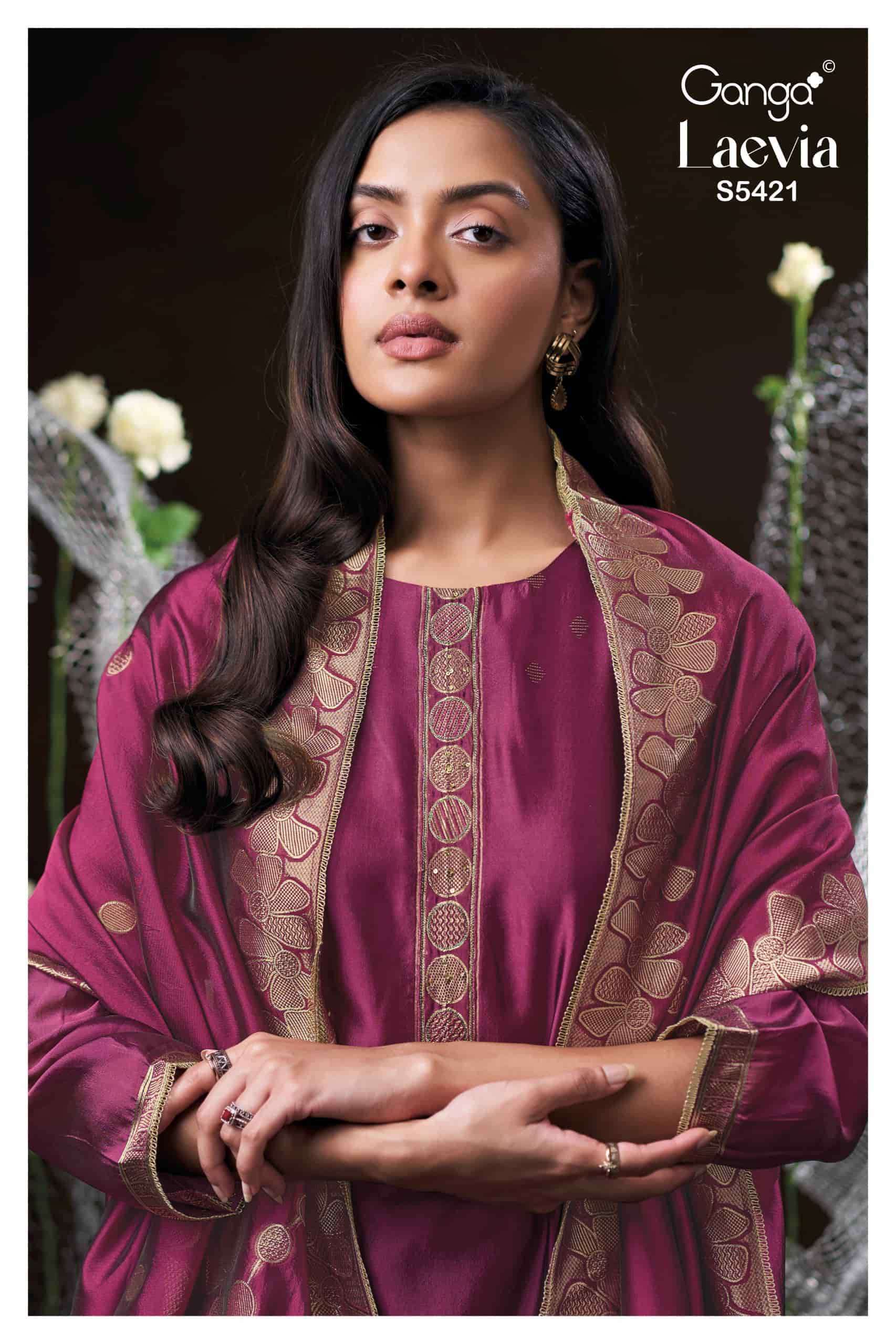 Ganga Fashion Laevia 5421 Pure Viscose Silk Collection