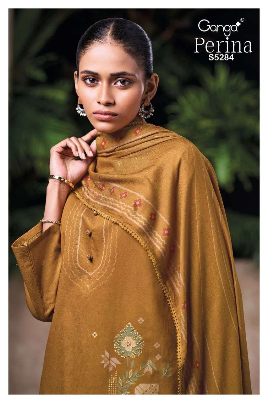 GANGA FASHION PERINA 5284 PRINTED SALWER KAMEEZ WHOLESALER 