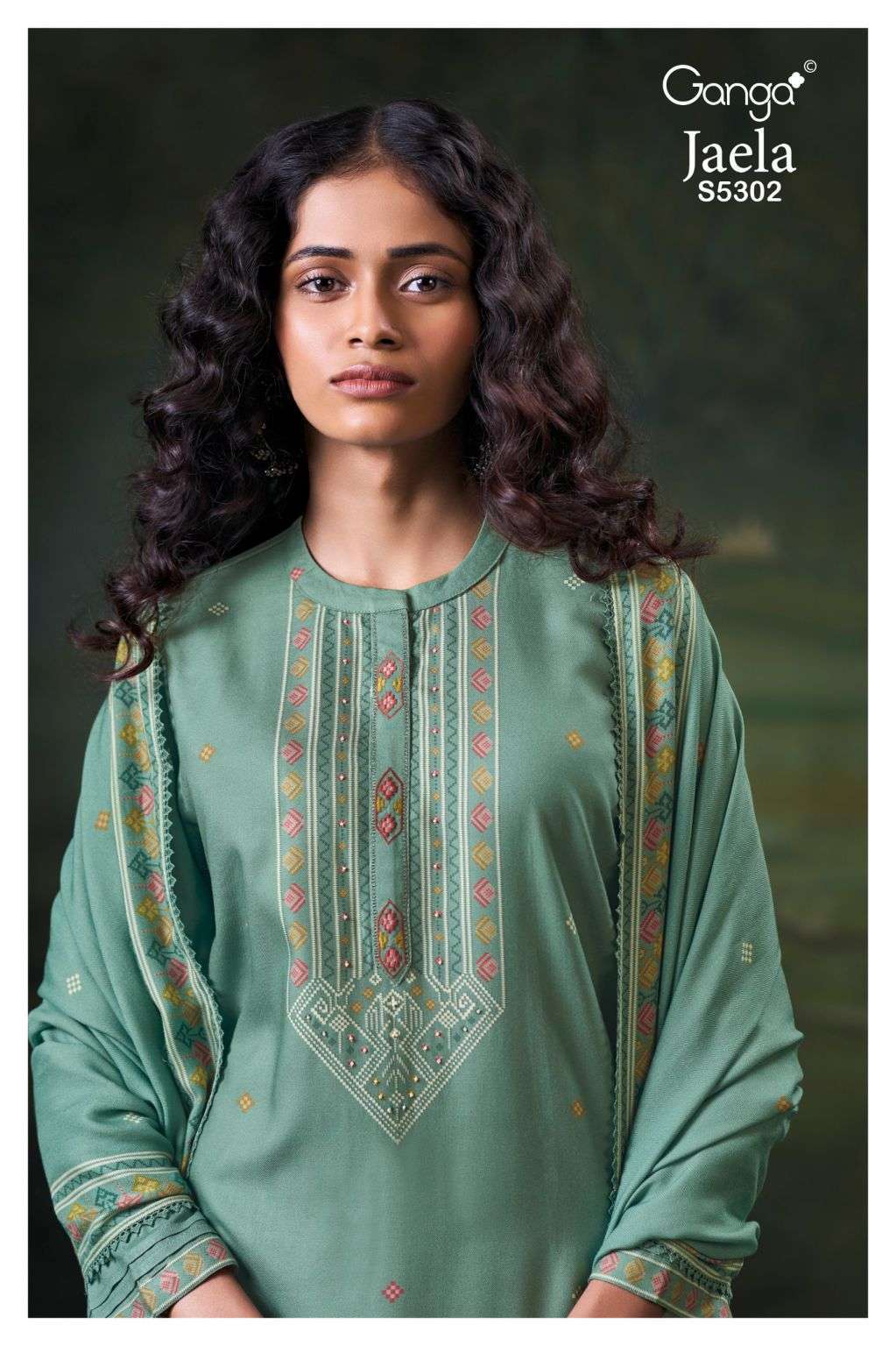 Ganga Jaela 5302 Wool Pashmina Winter Wear Designer Suit Collection Wholesale Catalogue Original Maajisa Fashion Surat