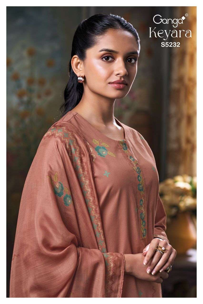 Ganga Keyara 5232 Premium Cotton Printed Suits Wholesale Collection