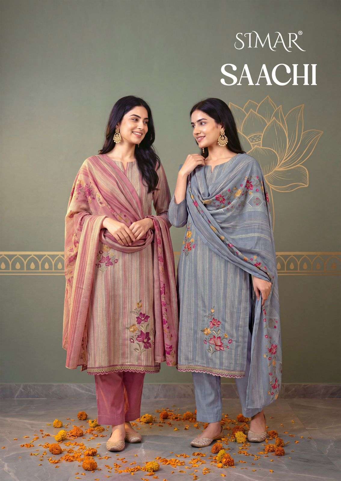 GLOSSY SIMAR SAACHI VISCOSE MUSLIN SALWER KAMEEZ BEST RATE DEALER 2026