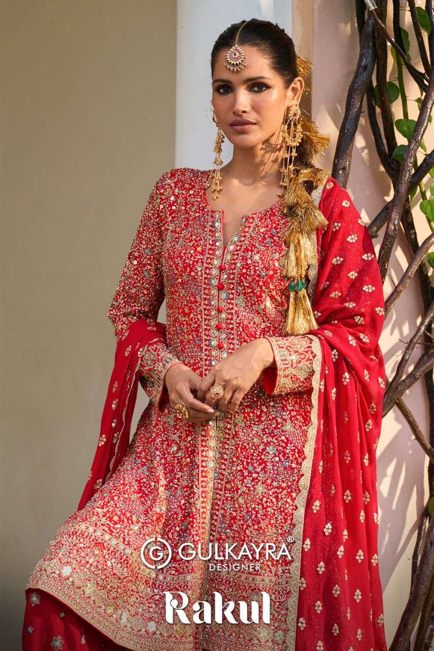 Gulkayra Designer Rakul Georgette Readymade Suit Wholesale Catalogue