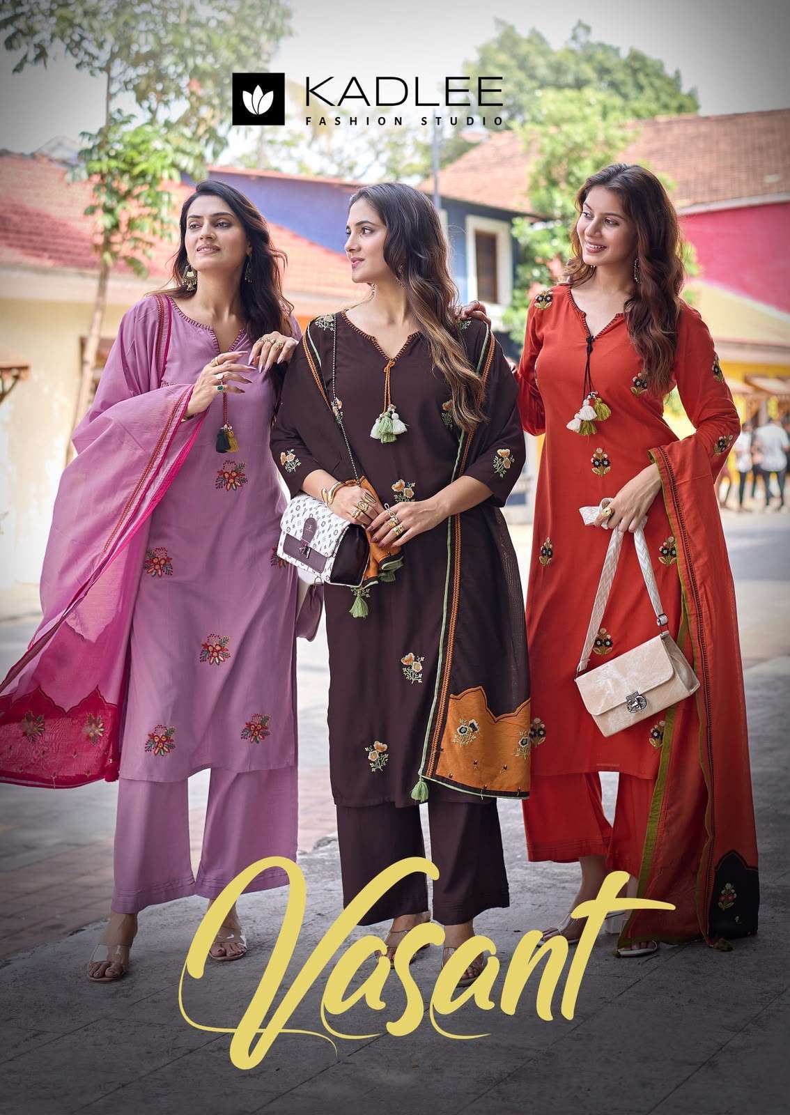 Kadlee Vasant Rayon Readymade Suit Wholesale Catalogue