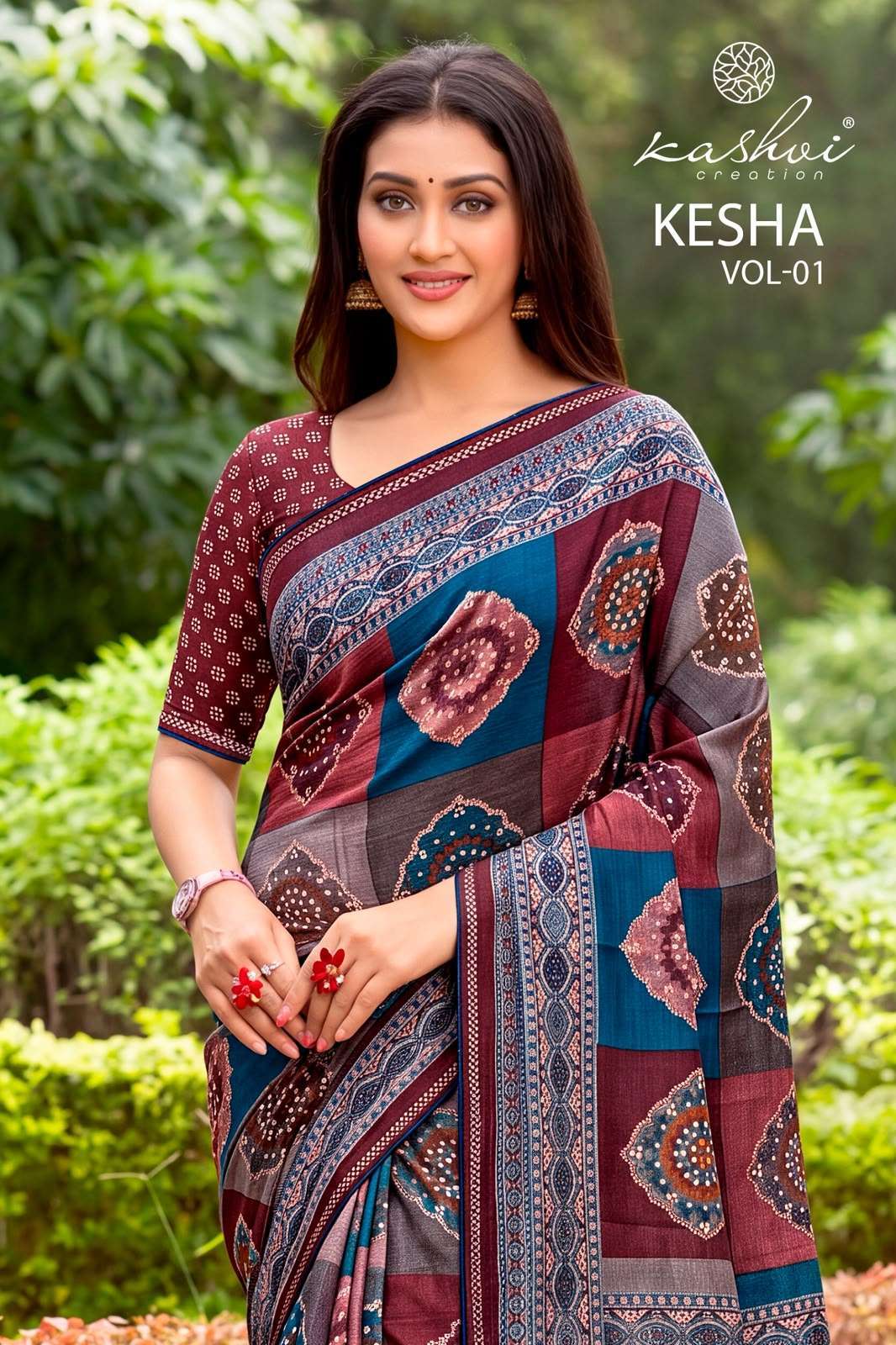 Kashvi Creation Kesha Tesla Printed Saree Collection Wholesale Catalogue Original Maajisa Fashion Surat