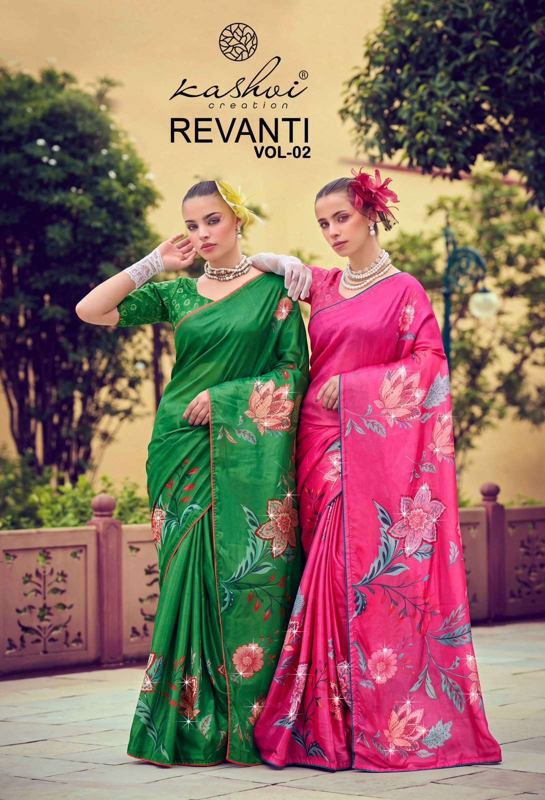 Kashvi Creation Revanti Vol 2 Tesla Digital Printed Saree Wholesale Catalogue