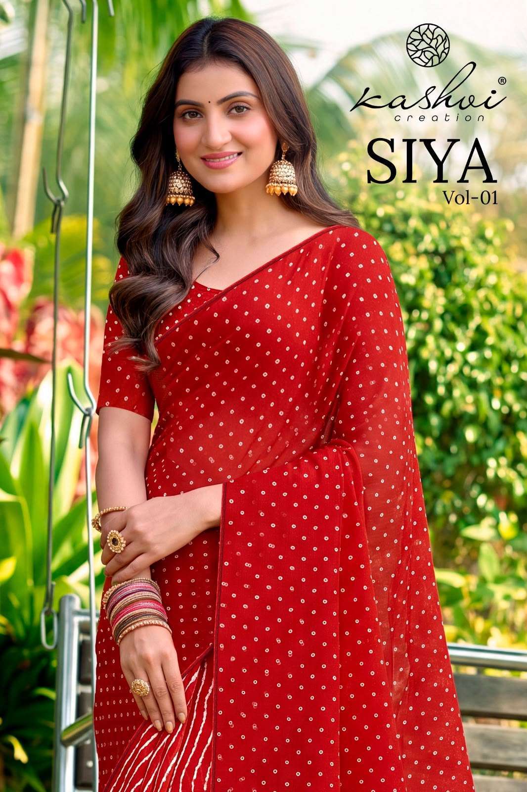 Kashvi Creation Siya Vol 1 Lehariya Printed Saree Collection Wholesale