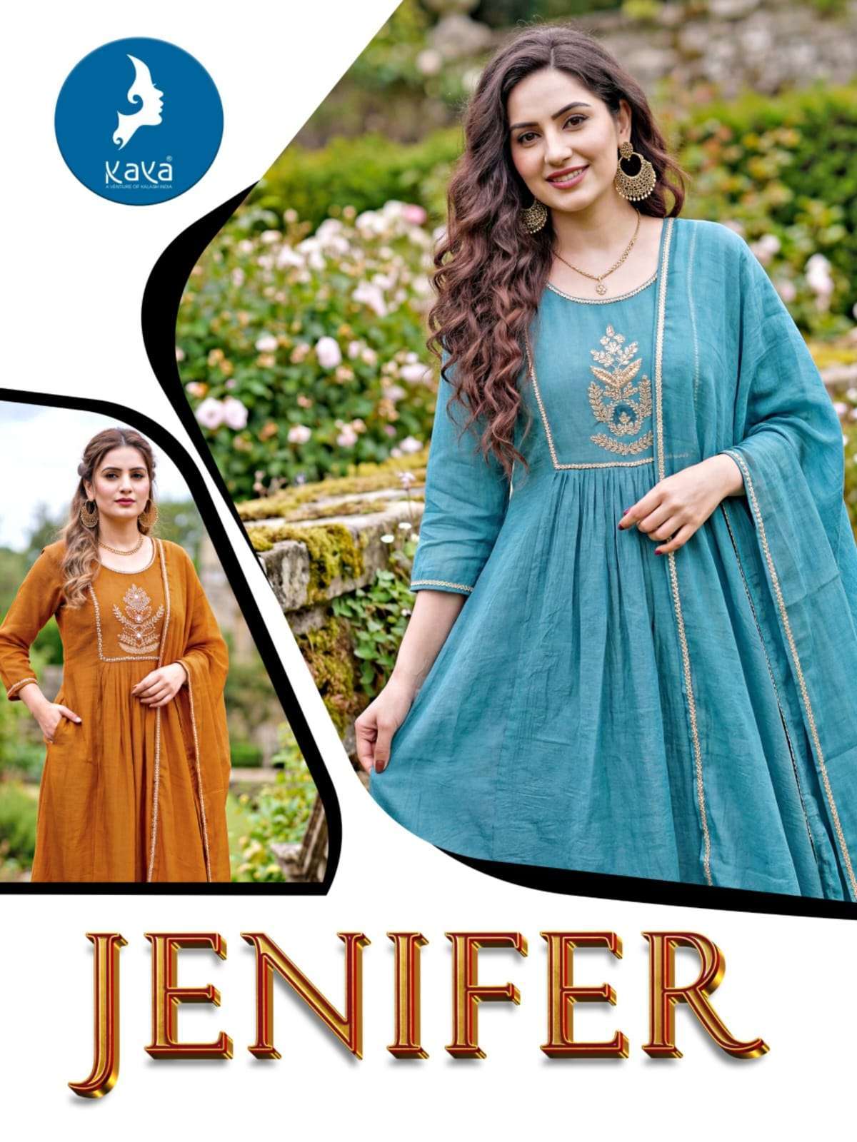 KAYA JENIFER CORAL SILK PARTY WEAR READYMADE SALWER KAMEEZ BEST RATE DEALER 
