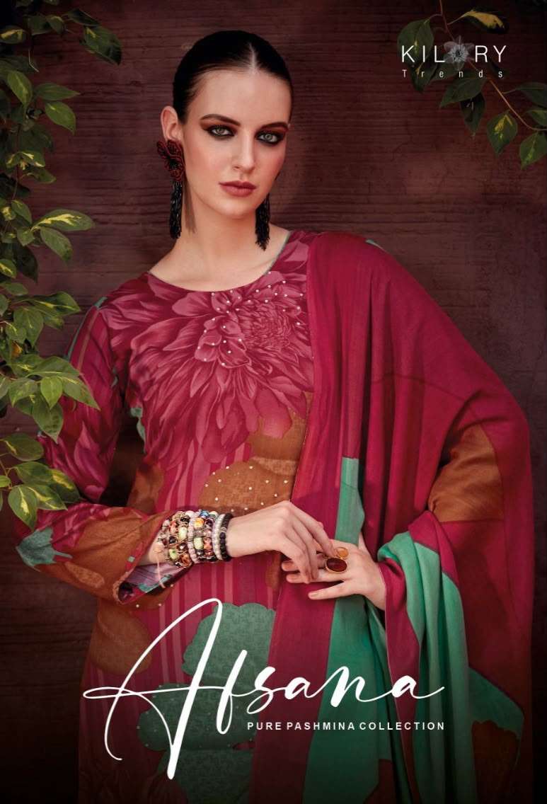 Kilory Afsana Pure Viscose Pashmina Dress Material Wholesale Catalogue