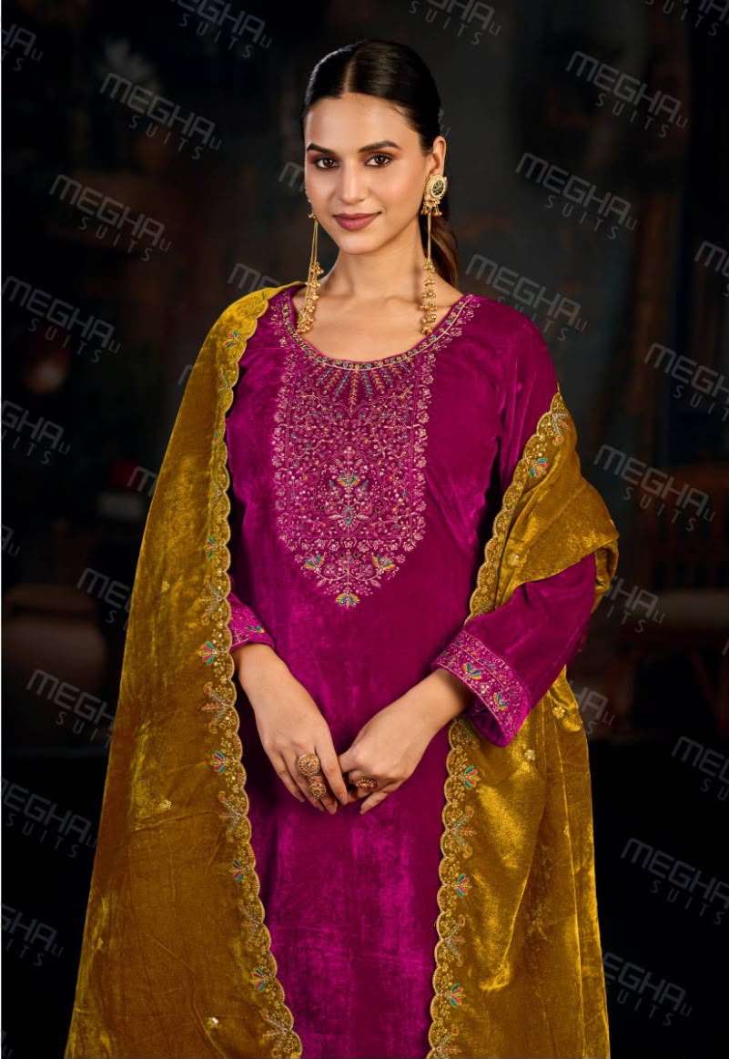 Megha Suit Megha Kelvin Velvet Suit Collection