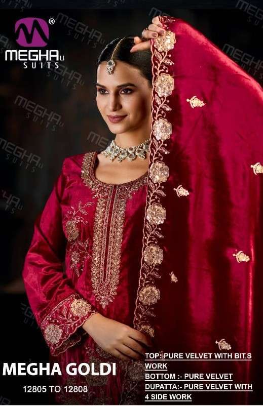 Meghali Suits Goldi Velvet Winter Collection