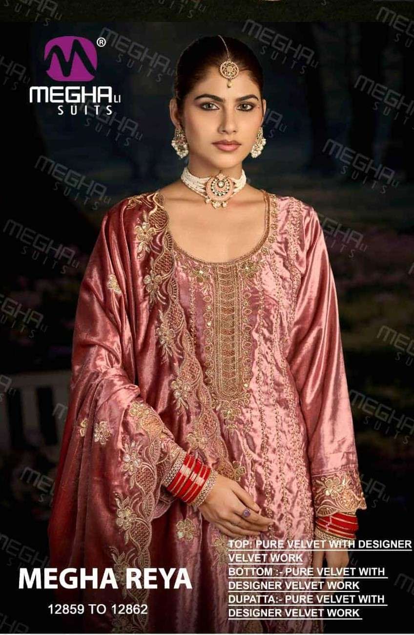 Meghali Suits Reya Pure Velvet Dress Wholesale Catalogue