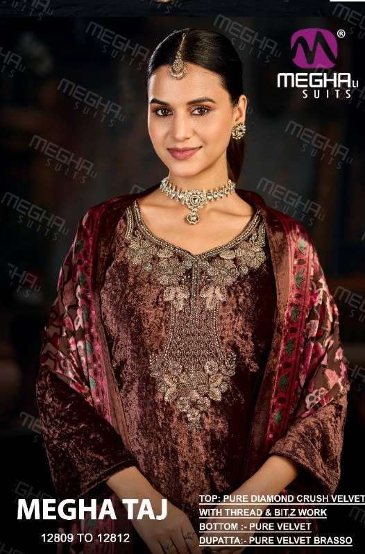 Meghali Suits Taj Viscose Velvet Wholesale - 4 Pcs Set