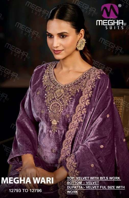Meghali Suits Wari Velvet Suit Collection