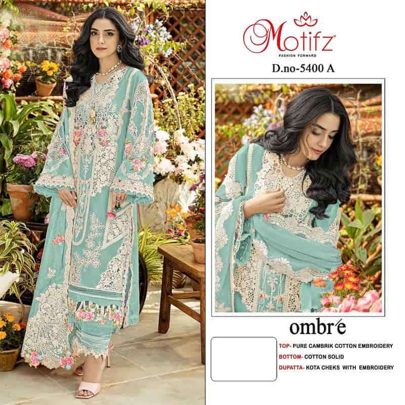 Motifz 5400 Ombre Pakistani Salwar Kameez Wholesale Catalogue