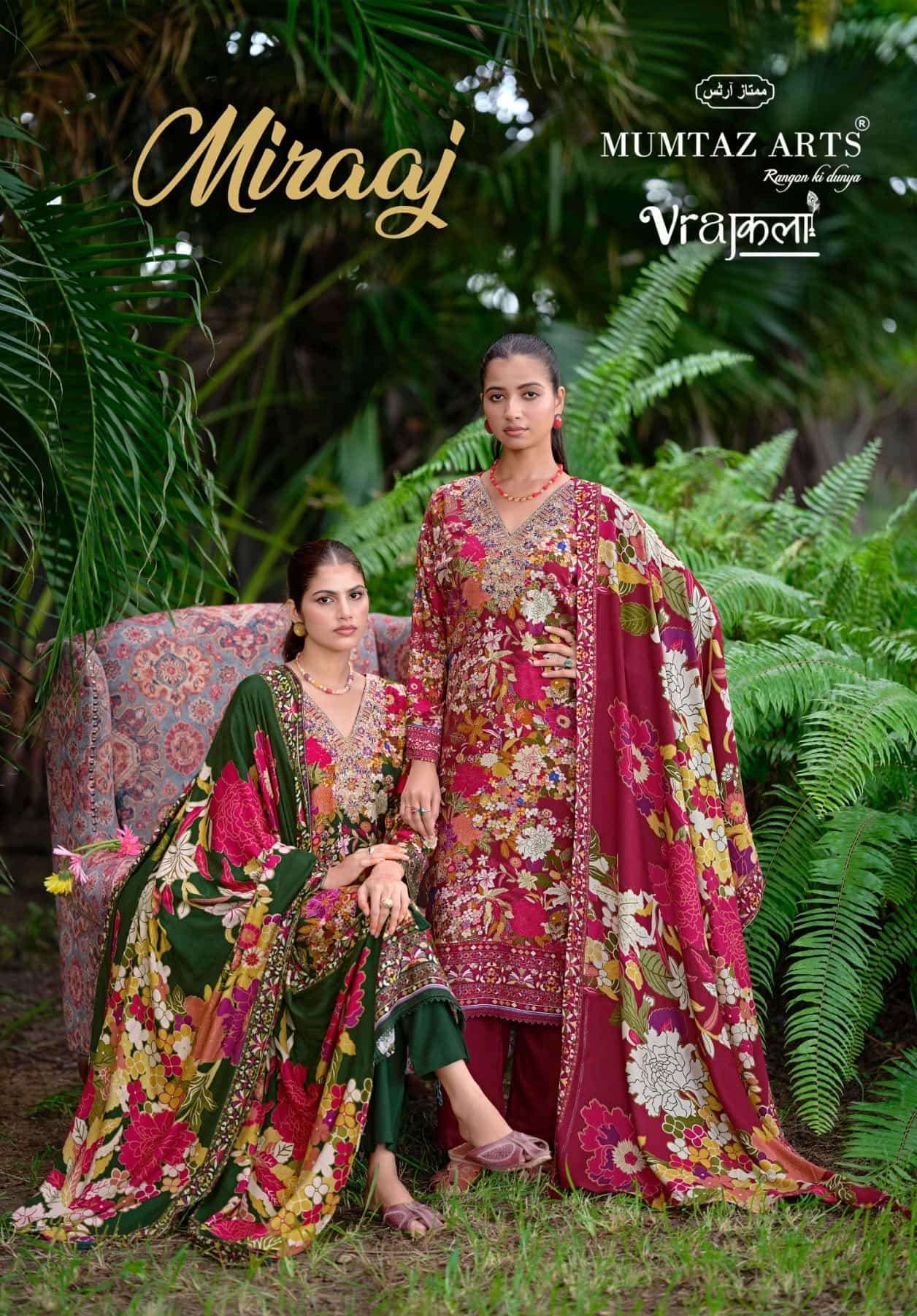 Mumtaz Arts Miraaj Viscose Pashmina Suit Wholesale Catalogue
