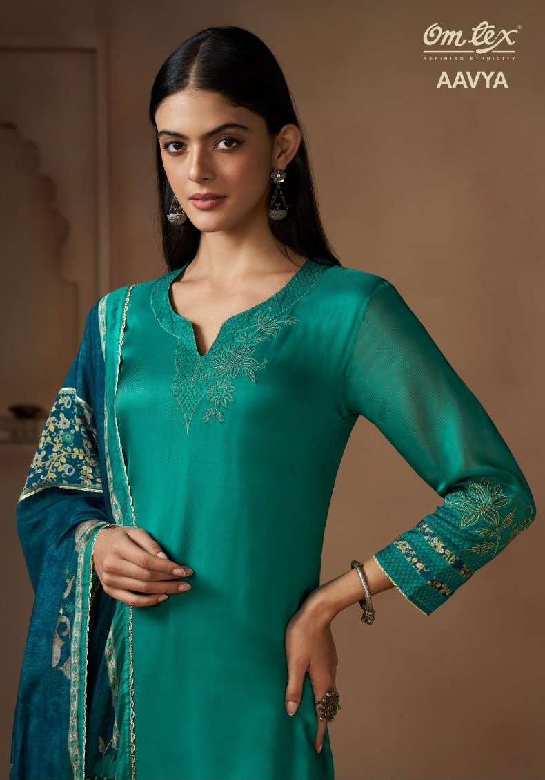 Omtex Aavya Organza Digital Print Designer Dress Material