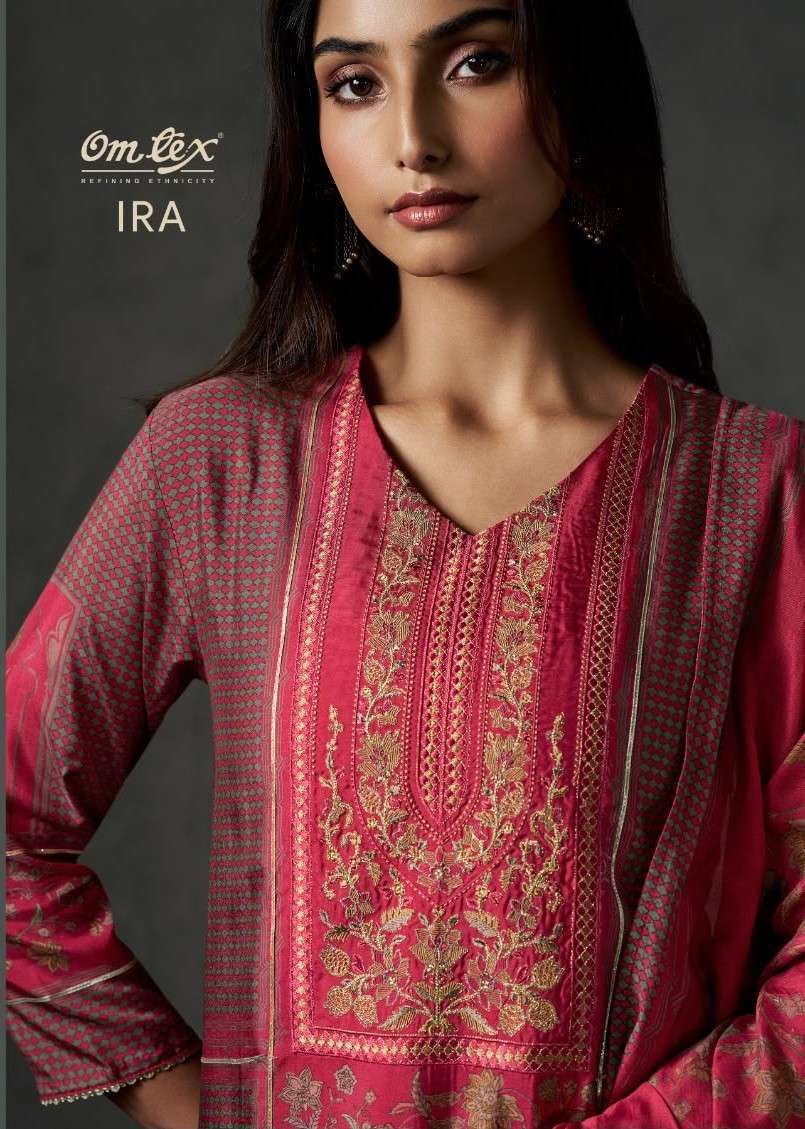 Omtex Ira Pure Russian Silk With Embroidery Patch Work Designer Salwar Kameez Catalogue Wholesale Collection
