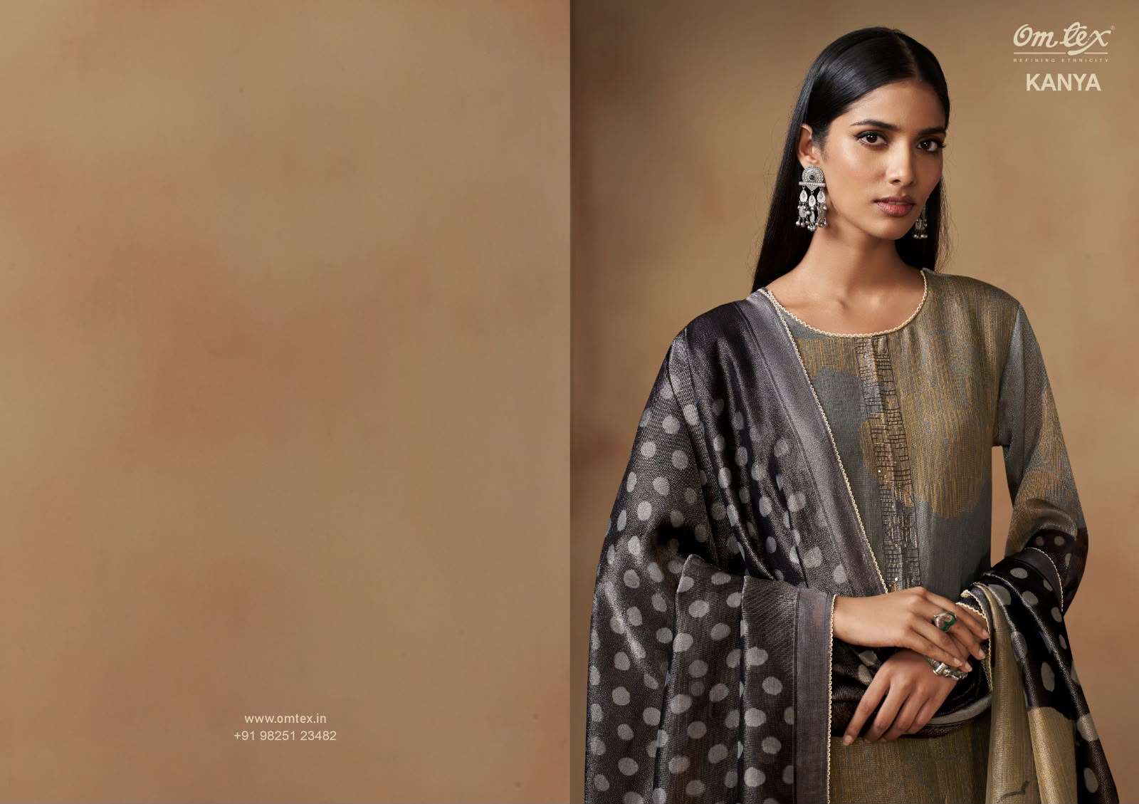 Omtex Kanya Elora Checks Designer Suit Wholesale Price 2195 - Original Omtex Kanya Collection - 3 Pcs Set